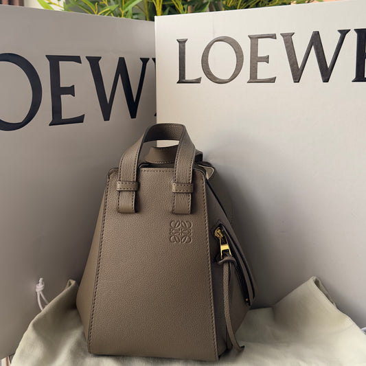 Loewe Hammock Small Bag in Taupe
