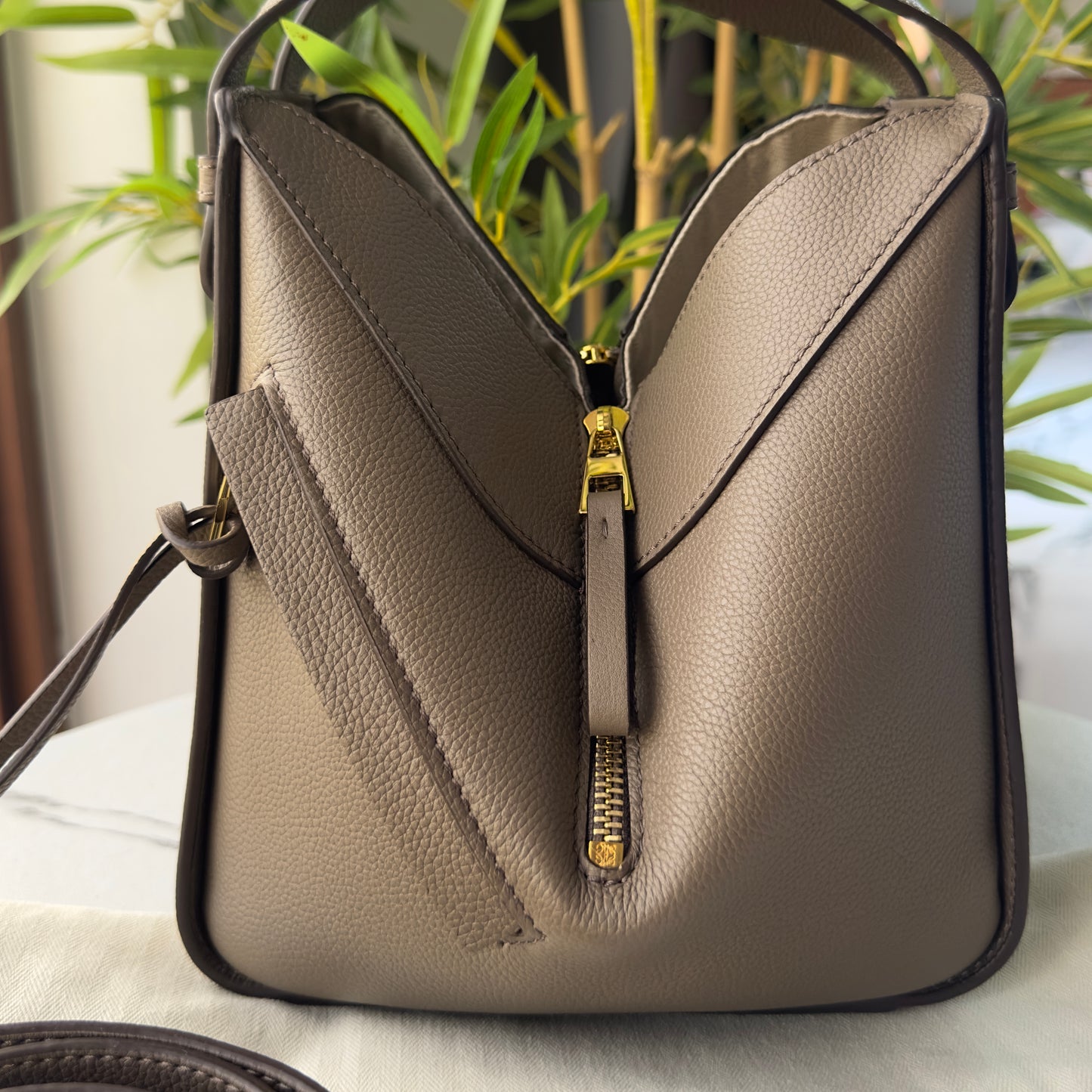 Loewe Hammock Small Bag in Taupe