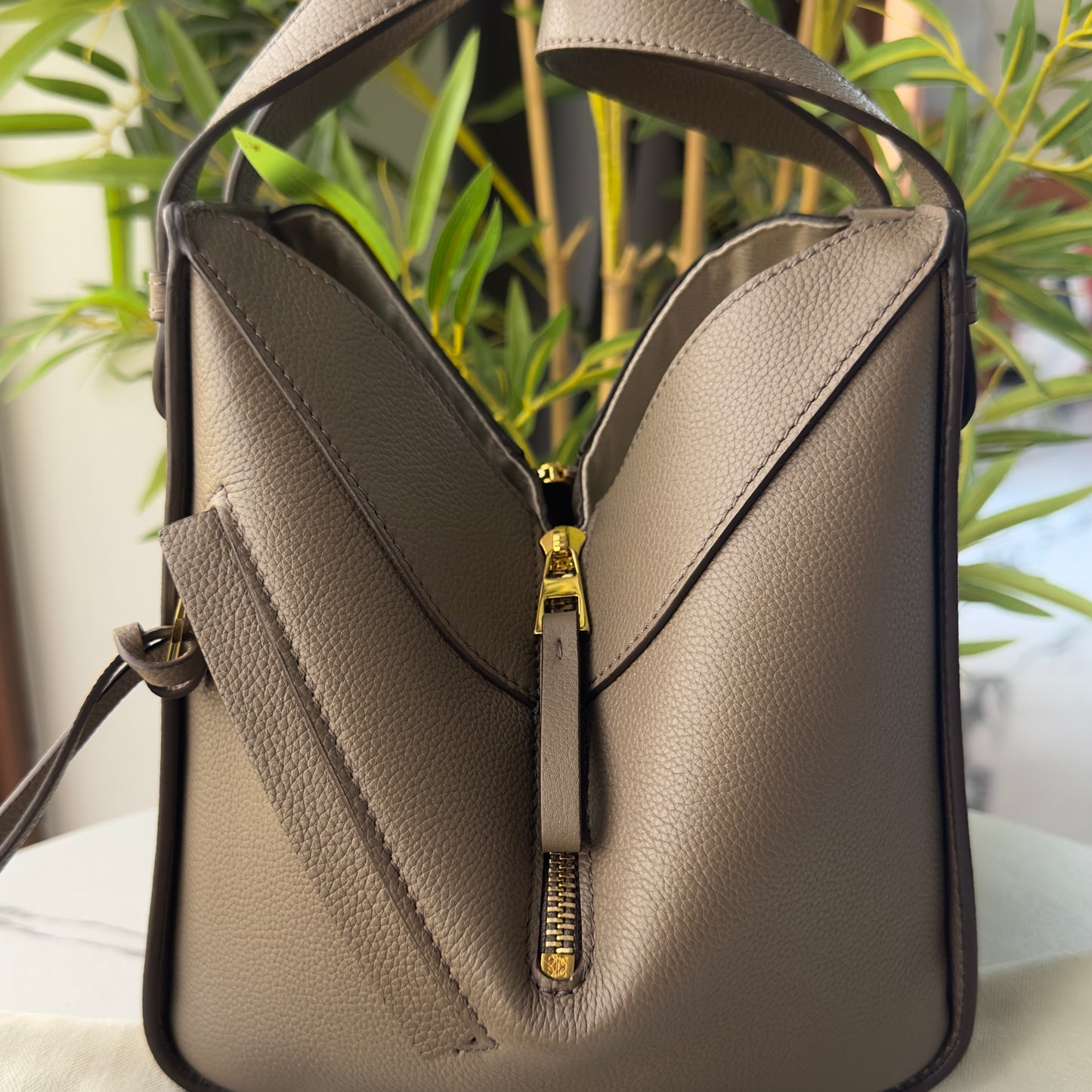 Loewe Hammock Small Bag in Taupe