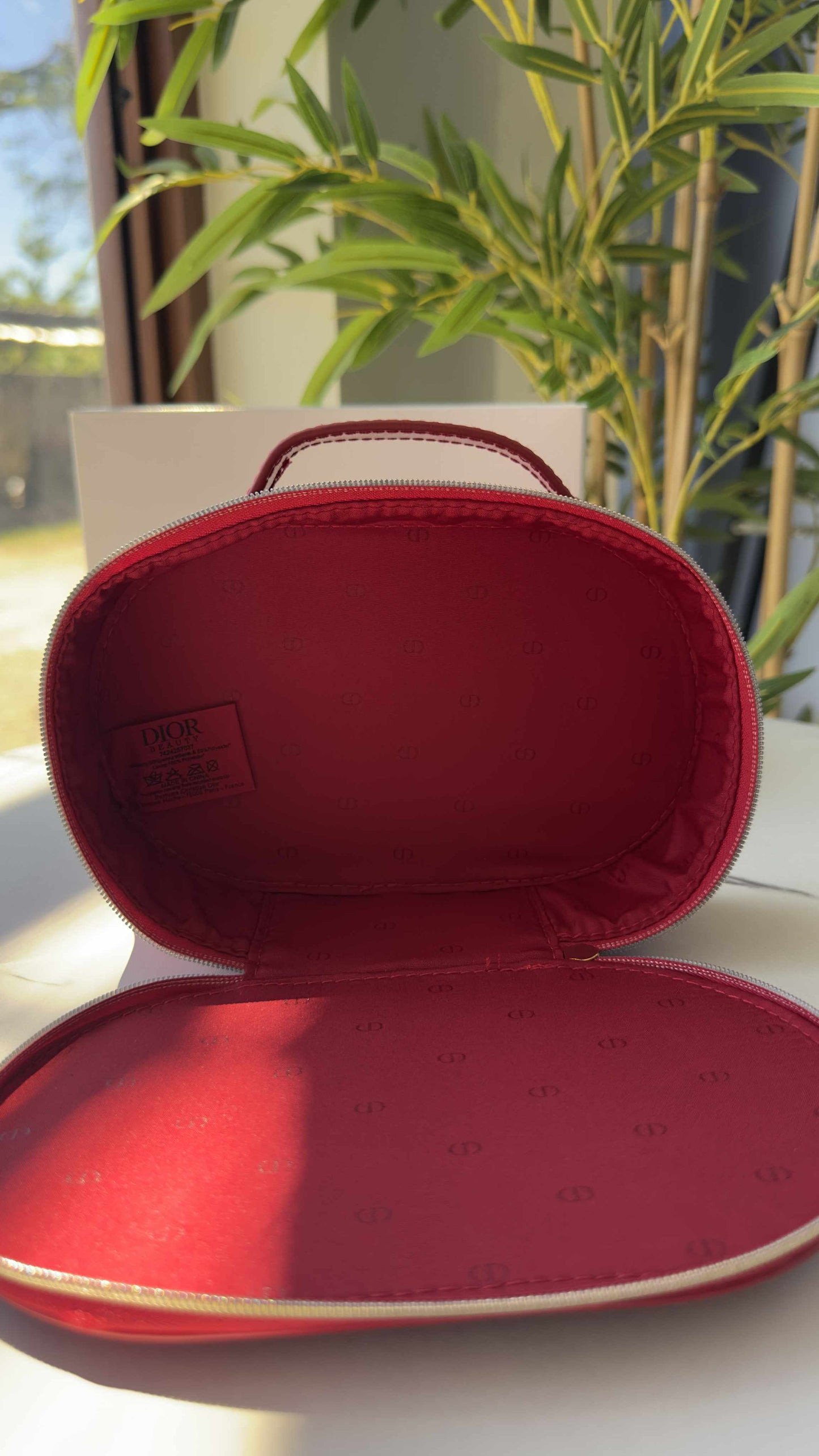 Dior Red Vanity Pouch Set