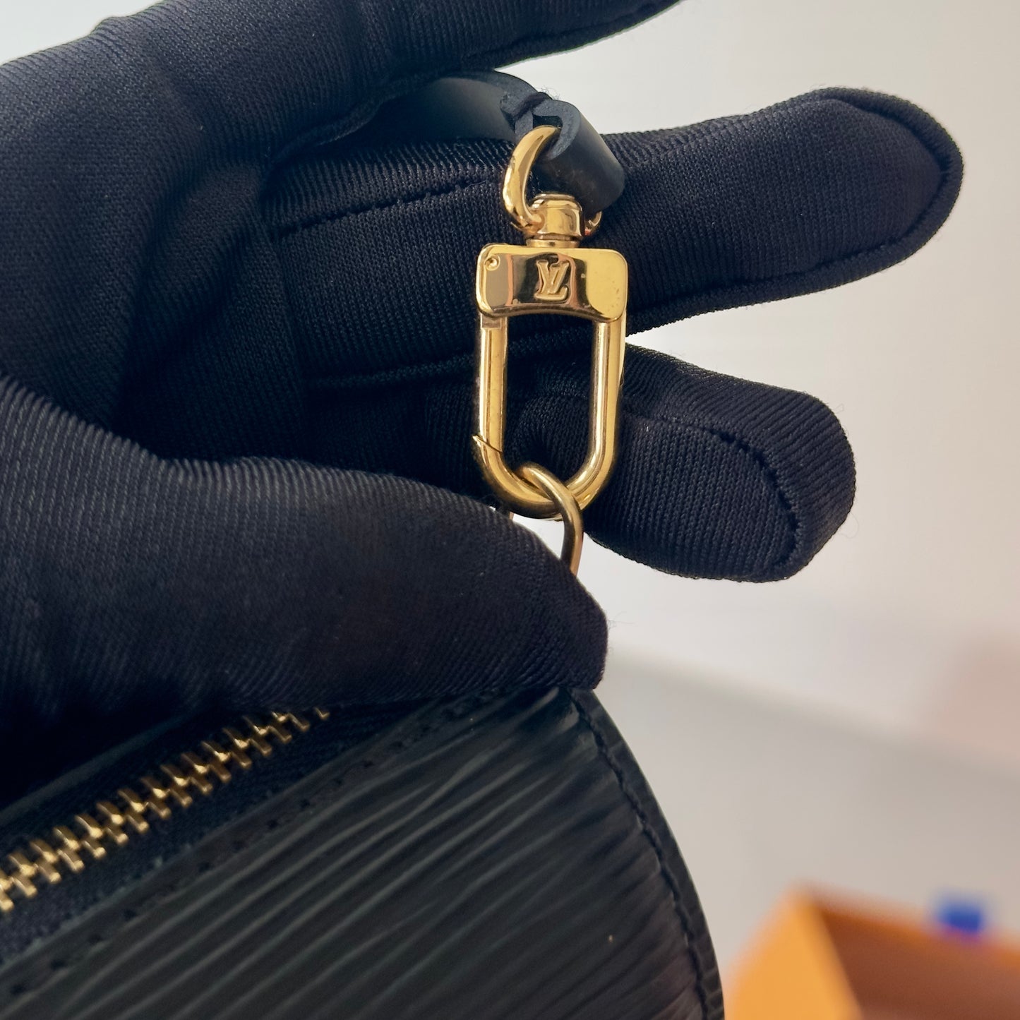 LV Mini Papillon in Black Epi Leather